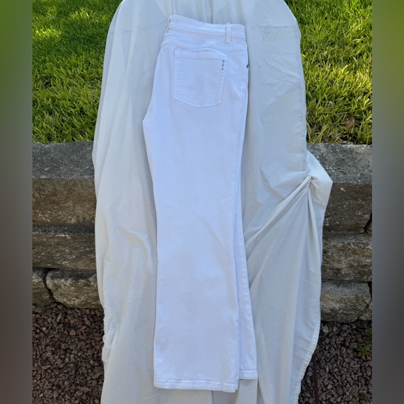 KIKIT White Denim Flare Leg Jeans Size 14 - Picture 8 of 10